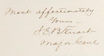 Lot #505 J. E. B. Stuart Autograph Letter Signed - Image 5