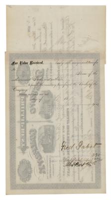 Lot #409 Frederick Pabst Twice-Signed Stock Certificate - Image 2