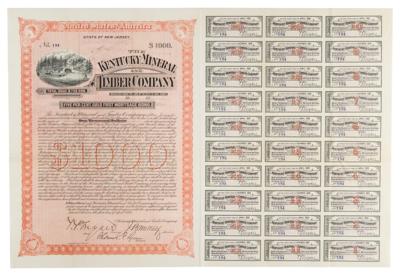 Lot #442 Thomas Fortune Ryan and Brayton Ives Signed Bond - Image 1