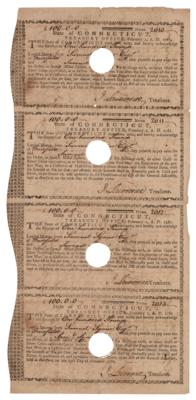 Lot #555 Revolutionary War: Connecticut Pay Orders Pay Orders - Image 1