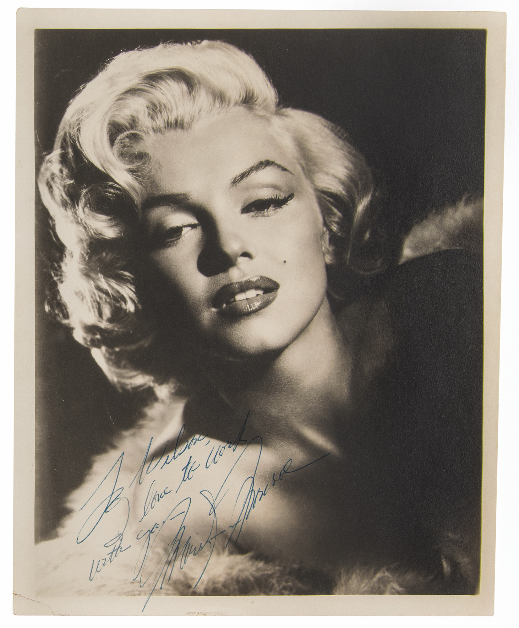 Lot #869 Marilyn Monroe: Breathtaking portrait of Marilyn—