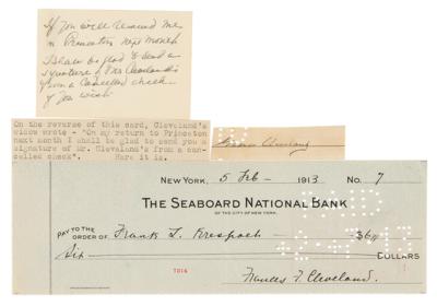 Lot #51 Grover and Frances Cleveland (3) Signed Items - Image 1