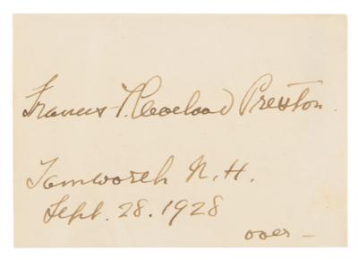 Lot #51 Grover and Frances Cleveland (3) Signed Items - Image 2