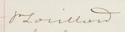 Lot #361 Pierre Lorillard III Signed Stockholder Ledger - Image 2
