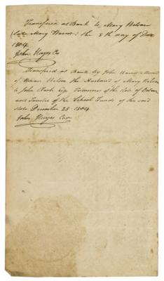 Lot #156 Bank of Delaware Stock Certificate - Image 2