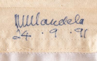 Lot #144 Nelson Mandela Signed Flag of South Africa - Image 2