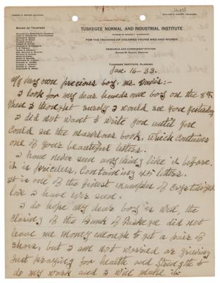 Lot #173 George Washington Carver Autograph Letter Signed - Image 1