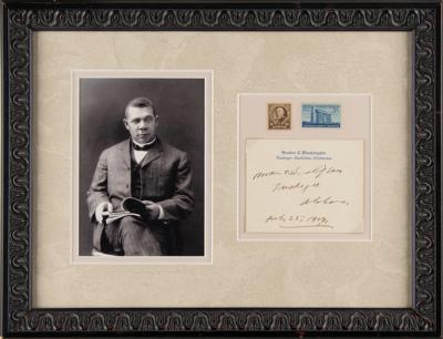 Lot #149 Booker T. Washington Signature - Image 1