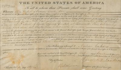 Lot #11 Andrew Jackson Document Signed as President - Image 1