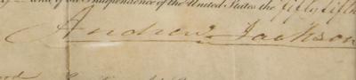 Lot #11 Andrew Jackson Document Signed as President - Image 2