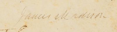 Lot #4 James Madison Document Signed as President - Image 2