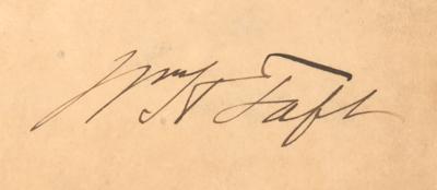 Lot #119 William H. Taft Document Signed as President - Image 2
