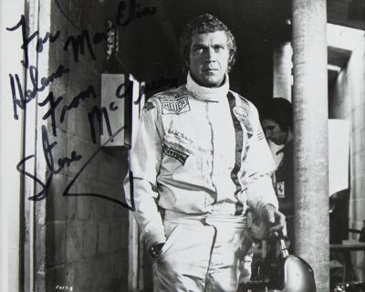Lot #868 Steve McQueen Signed Photograph