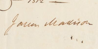 Lot #5 James Madison and James Monroe Document Signed as President and Secretary of State - Image 2