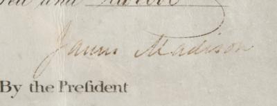 Lot #6 James Madison and James Monroe Document Signed - Image 3