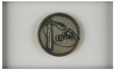 Lot #9168 Apollo 9 Flown Robbins Medallion and Patch Display from the Collection of Dave Scott - Image 2