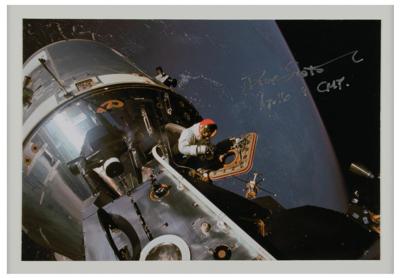 Lot #9168 Apollo 9 Flown Robbins Medallion and Patch Display from the Collection of Dave Scott - Image 4