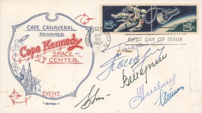 Lot #9621 Cosmonauts Signed Cover with Yuri