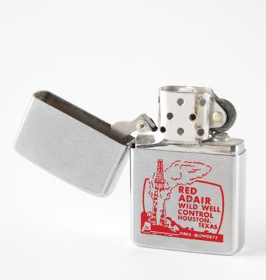 Lot #9413 Al Worden's 'Red Adair' Zippo Lighter - Image 1