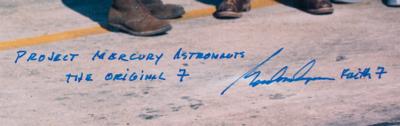 Lot #9002 Gordon Cooper, Scott Carpenter, and Wally Schirra Signed Photograph - Image 4
