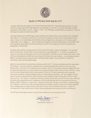 Lot #9378 Apollo 15 Lunar Flown PPK - Image 5