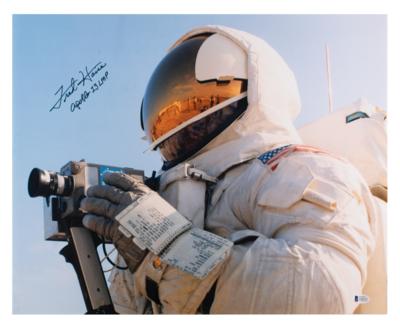 Lot #9321 Fred Haise Signed Oversized Photograph - Image 1