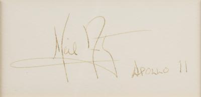 Lot #9203 Neil Armstrong and Buzz Aldrin Signature Display - Image 2