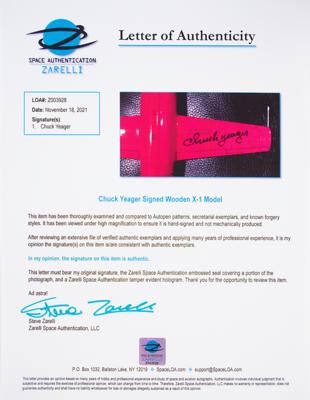 Lot #9727 Chuck Yeager Signed Model - Image 6