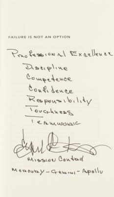 Lot #9507 Gene Kranz Signed Book - Image 2
