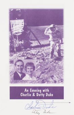 Lot #9439 Charlie Duke Signed Book and Program - Image 4