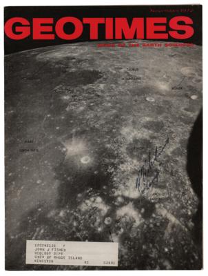 Lot #9477 Harrison Schmitt Signed Magazine - Image 1