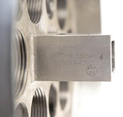 Lot #9607 Space Shuttle Orbiter Umbilical Connector Plate - Image 3