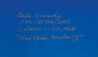 Lot #9156 Walt Cunningham Signed Oversized Photograph - Image 2