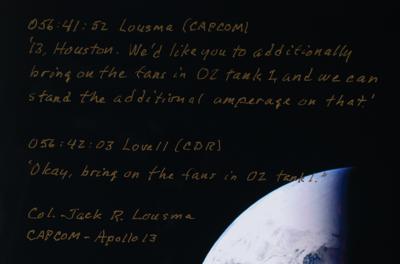 Lot #9330 Jack Lousma Signed Oversized Photograph - Image 2