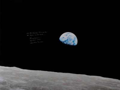 Lot #9162 Frank Borman Signed Oversized Photograph - Image 1