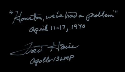 Lot #9306 Fred Haise Signed Oversized Photograph - Image 2