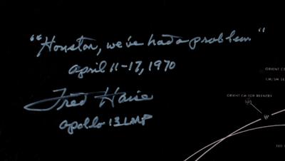 Lot #9303 Fred Haise Signed Panoramic Photograph - Image 2