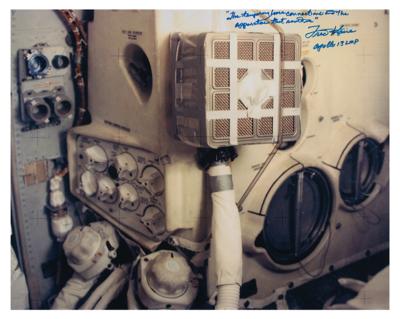 Lot #9307 Fred Haise Signed Oversized Photograph - Image 1