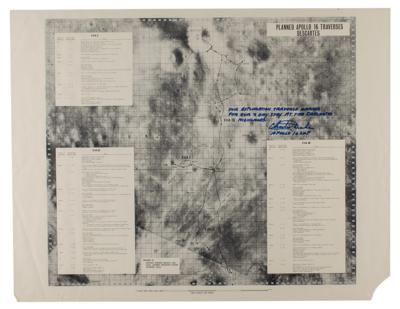 Lot #9445 Charlie Duke Signed EVA Chart - Image 1