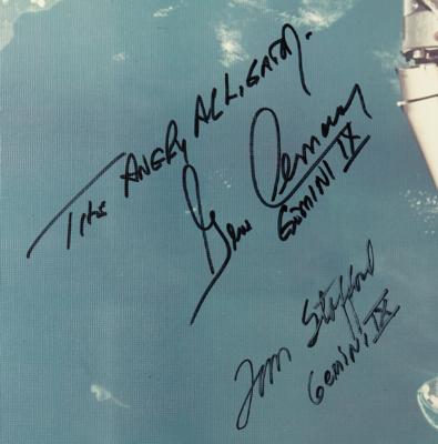 Lot #9077 Gene Cernan and Tom Stafford Signed Photograph - Image 2