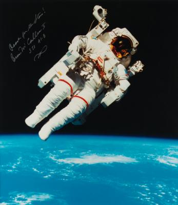 Lot #9558 Bruce McCandless Signed Oversized Photograph - Image 2