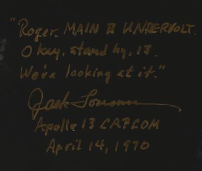 Lot #9327 Fred Haise and Jack Lousma Signed Oversized Photograph - Image 3