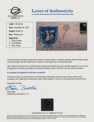 Lot #9180 Apollo 10 Signed 'Launch Day' Cover - Image 2