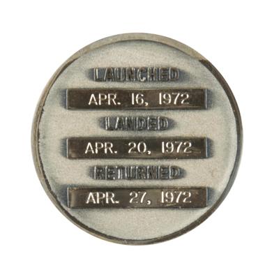 Lot #9429 Wally Schirra's Flown Apollo 16 Robbins Medallion - Image 2