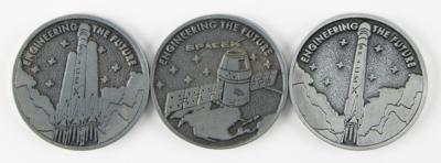 Lot #9692 SpaceX Employee Medallion Set - Image 1