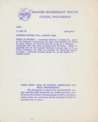 Lot #9064 Richard Gordon Original Vintage NASA Photograph - Image 2