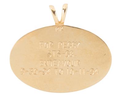 Lot #9549 STS-68 Flown 14K Gold Medallion - Image 2