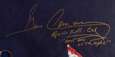 Lot #9488 Alan Bean and Gene Cernan Signed Giclee Print - Image 3