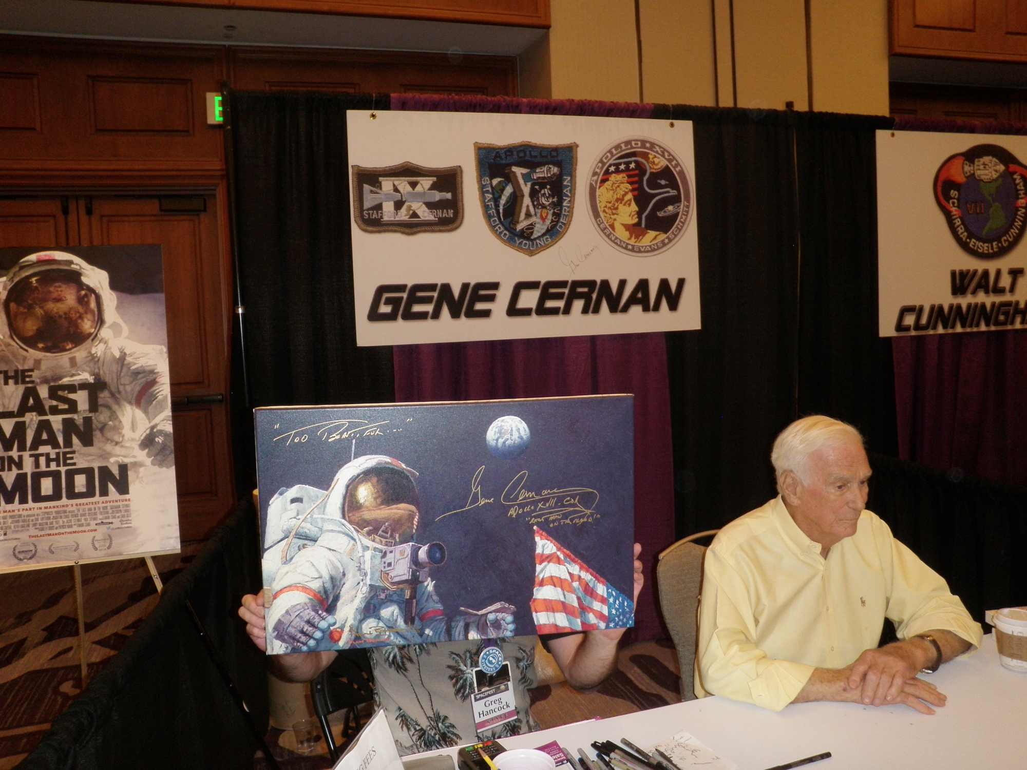 Lot #9488 Alan Bean and Gene Cernan Signed Giclee Print - Image 4