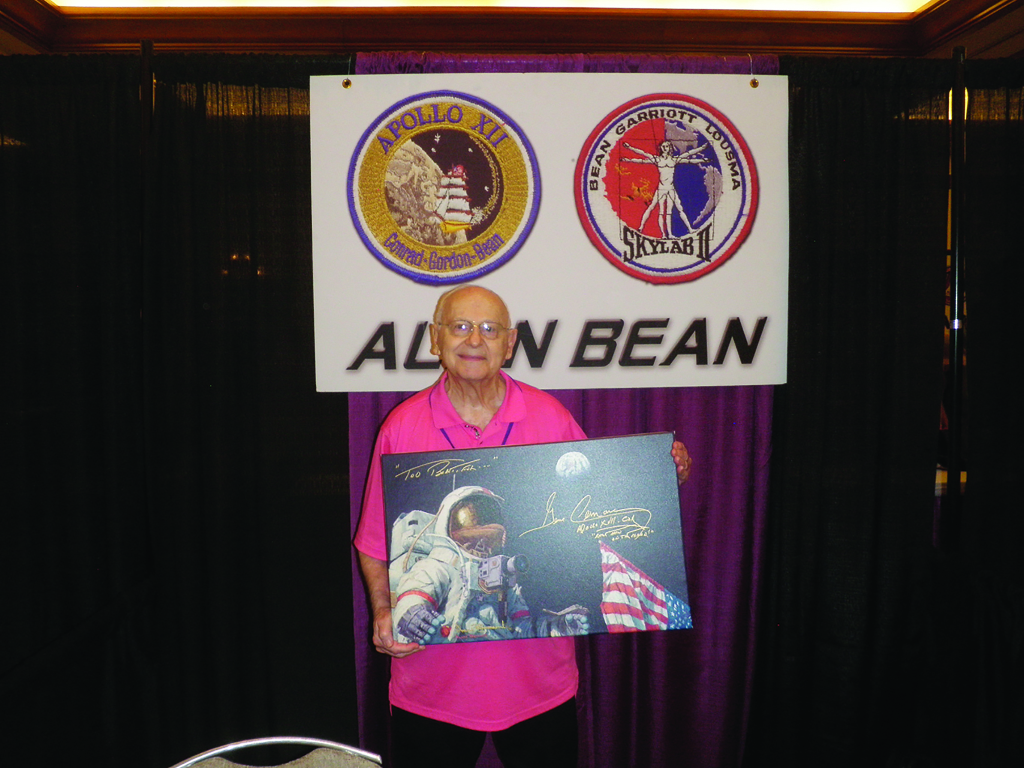 Lot #9488 Alan Bean and Gene Cernan Signed Giclee Print - Image 5